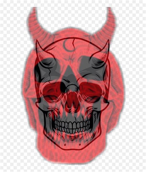 #skull #demon, HD Png Download - vhv