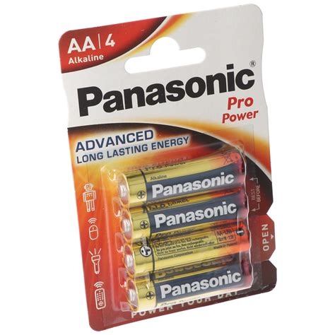 Panasonic Pro Power Mignon AA LR6 Alkaline 4er Blister LR6PPG 4