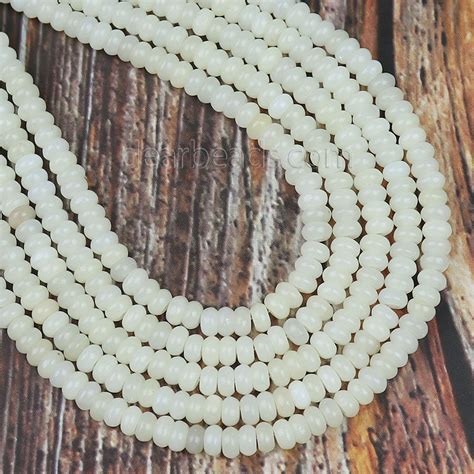 White Heishi Rondelle Stone Beads Wholesale Beads Store Dearbeads