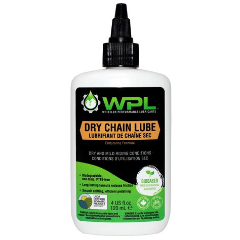 Dry Chain Lube Bicycle Dry Conditions Chain Lubricant Biodegradable