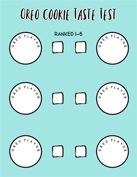 Oreo Taste Test Activity With Printable Score Sheets Gluesticks Blog