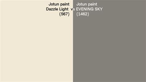 Jotun Paint Dazzle Light Vs EVENING SKY Side By Side Comparison