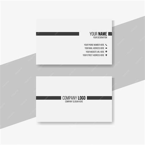 Premium Vector Simple And Clean Business Card Template