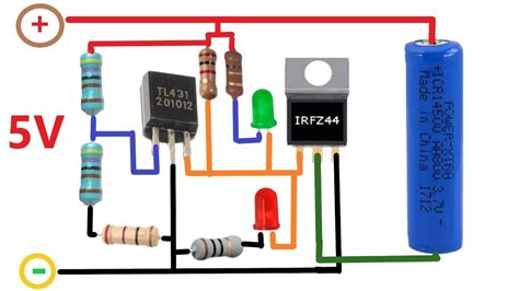 Auto Cut Off V Battery Charger Circuit Using Mosfets Artofit