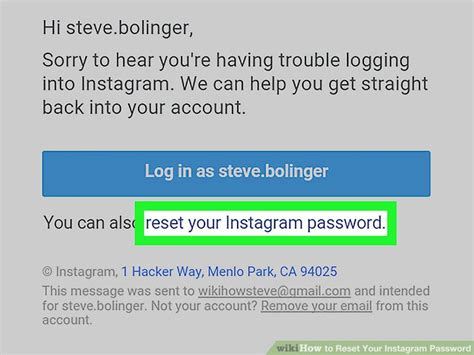 4 Ways To Reset Your Instagram Password Wikihow