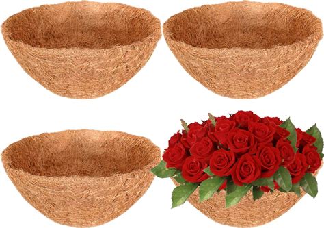 Gardener Select R890 Hanging Basket Coco Liner Preshaped Round Coconut Fiber