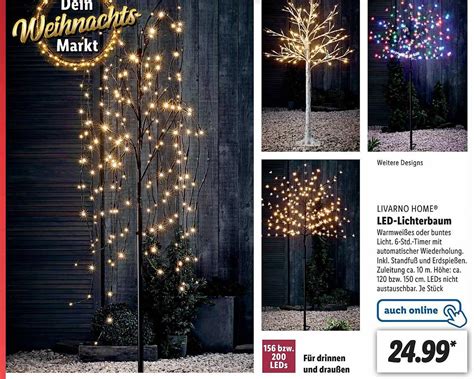 Livarno Home Led Lichterbaum Angebot Bei Lidl 1Prospekte De