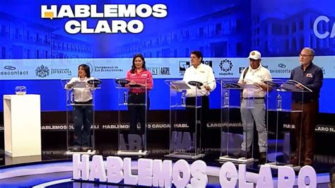 Hablemos claro Así fue el debate de candidatos a Gobernación del Cauca