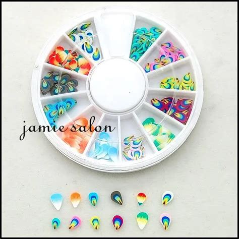 Polymer Clay Slices Nail Art Decoration Decals Cartoon Colourful