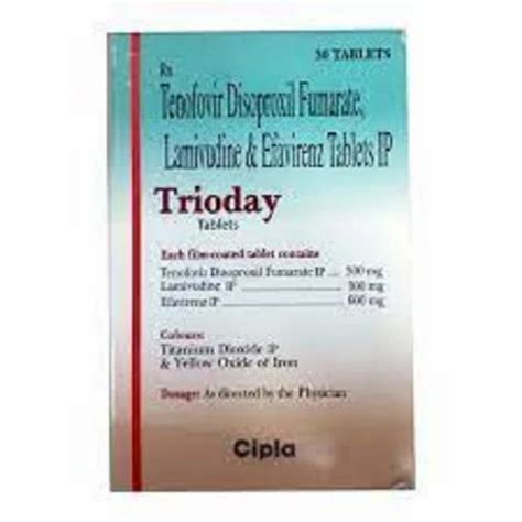 Cipla Trioday Tablets At Rs 1500 Bottle Dolutegravir Lamivudine And