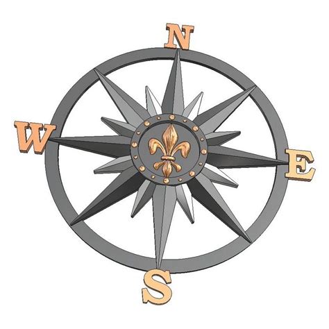 Compass Rose 3d Model Craftsmanspace