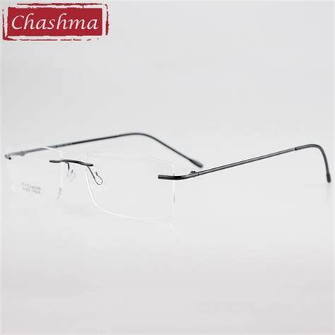 Buy Chashma Brand Frameless Light B Titanium Rimless