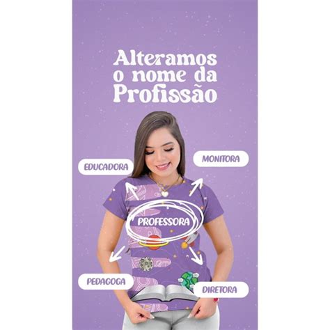 Blusa Feminina Educa O Infantil Baby Look Professora Elo