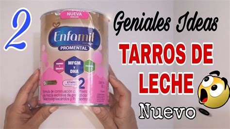 Incre Bles Ideas Reutilizando Tarros De Leche Vacios F Cil