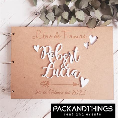 Libros De Firma Personalizado Packandthings