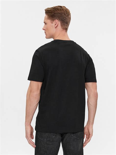 Hugo T Shirt Dulivio 50506996 Schwarz Regular Fit Modivo At