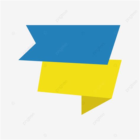 Yellow Blue Empty Banner Vector Yellow Blue Empty Banner Offer PNG