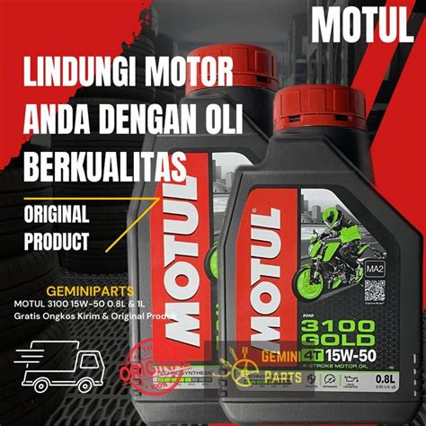 Jual Oli Motul Gold W Manual Liter Ml Gratis Emas Tanpa