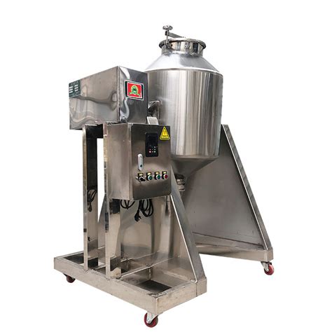 Stainless Steel Rotary Tea Dry Spice Machine Food Powder Drum Mixer