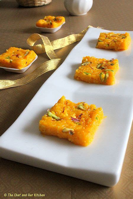 Mango Burfi Recipe With Ricotta Cheese