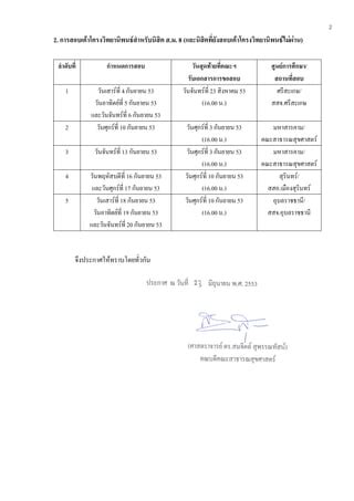 Thesis Schedule PDF