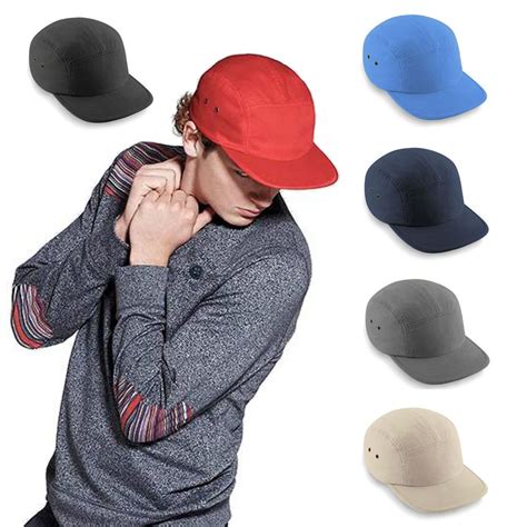 5 Panel Cap Hat Retro Vintage Sports Baseball Cap Hat 100 Cotton Mens