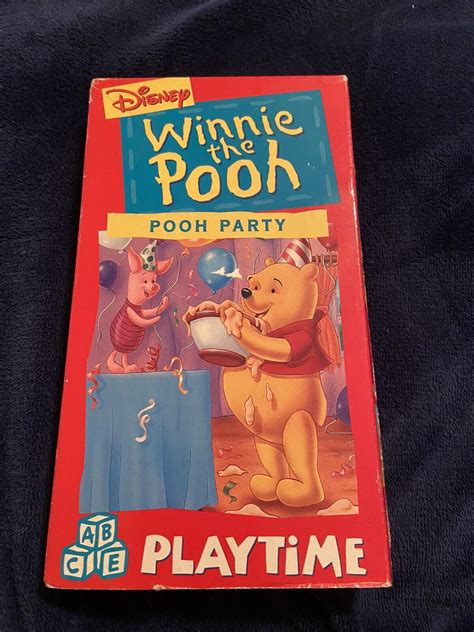 Winnie The Pooh Pooh Playtime Pooh Party Vhs 1994 Tested 765362200030 Ebay