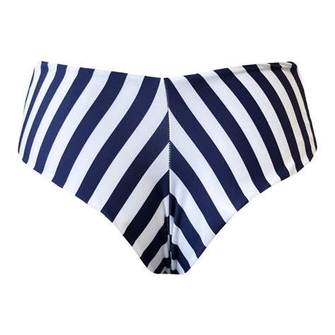 Biquíni Hot Pants Asa Delta Listras Azul Navy Biquínis e Moda Praia Marétoa