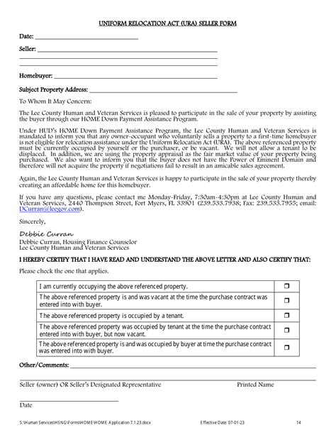 Lee County Florida Home Down Payment Assistance Application Fill Out Sign Online And