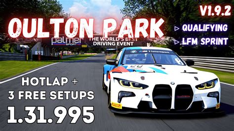 Bmw M Gt Oulton Park Hotlap Free Setup Acc V Youtube