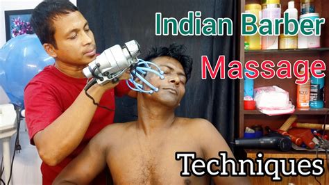 Indian Best Barber Massage Techniques Asmr Head And Body Massage Hair