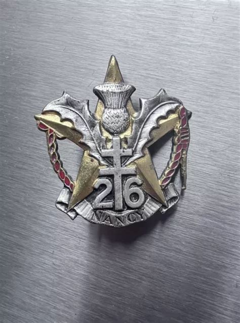 ORIGINAL MILITAIRE INSIGNE 26º Régiment Dinfanterie Drago Tbe EUR 5