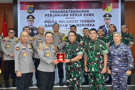 Perkuat Sinergitas Tni Polri Pangdam Xiiimerdeka Dan Kapolda Sulteng