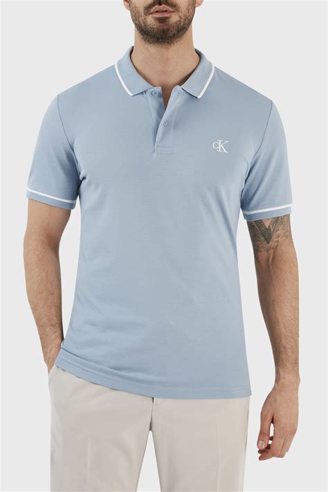 Calvin Klein Pamuklu Slim Fit D Meli Yaka J J Dar Erkek Polo T