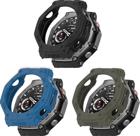 Amazon Fitturn Pack Case Compatible With Amazfit T Rex Watch