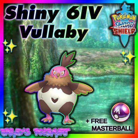 Pokemon Sword and Shield // VULLABY Ultra SHINY 6IV Pokemon // - Etsy