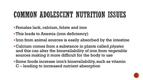 Ppt Adolescent Nutrition Powerpoint Presentation Free Download Id