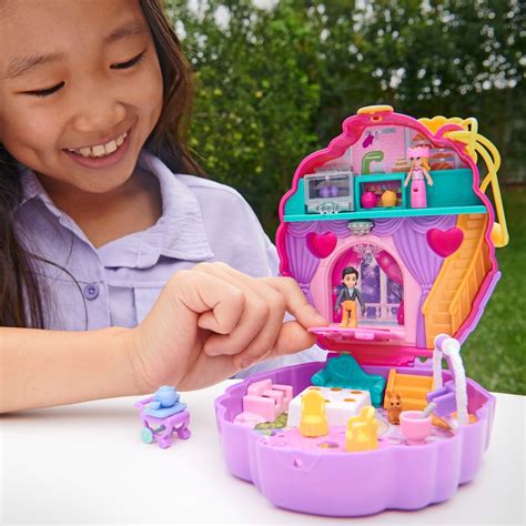 Polly Pocket Something Sweet Cupcake Compact Playset Smyths Toys Uk