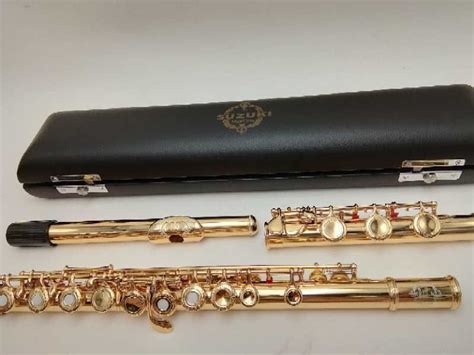 Suzuki Intermediate Gold Plated Flute Professional Engraved Floral