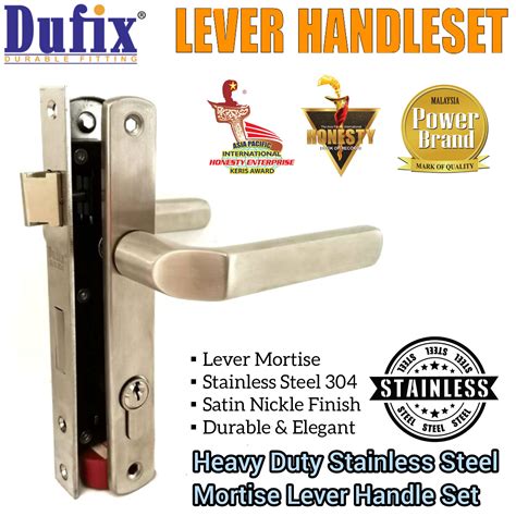 Dufix Superb Heavy Duty Solid Stainless Steel 304 Mortise Lever Handle