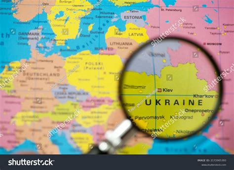 Ukraine On Political Map Europe Stock Photo 2172905393 | Shutterstock