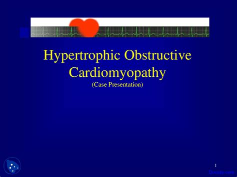 Hypertrophic Obstructive Cardiomyopathy Anesthesia Lecture Slides