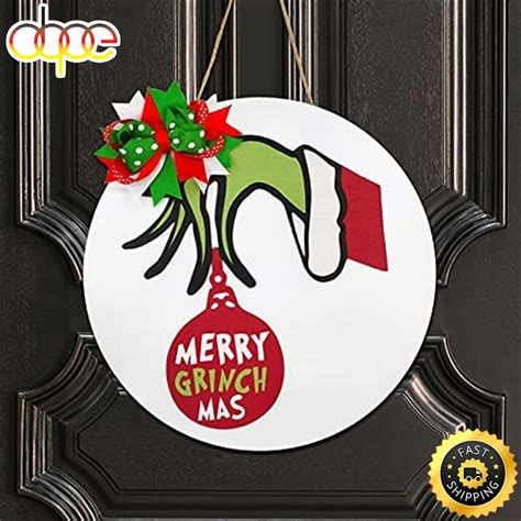 Welcome Xmas Merry Christmas Grinch 2022 Grinch Merry Christmas Sign