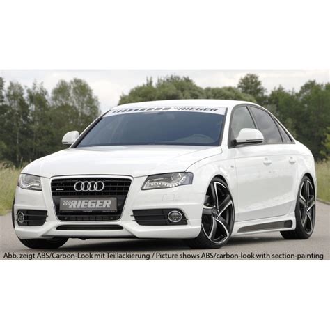 Bas De Caisse Gauche Carbon Look Rieger Tuning Pour Audi A B B