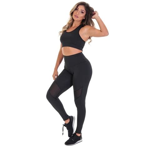 Conjunto Fristyle Fitness Legging E Top Academia Feminino Em Promo O