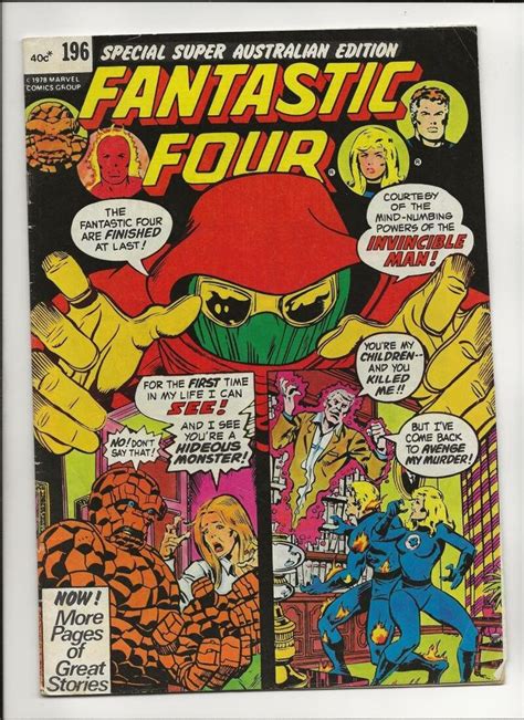 Fantastic Four Australian Invincible Man Etsy Fantastic