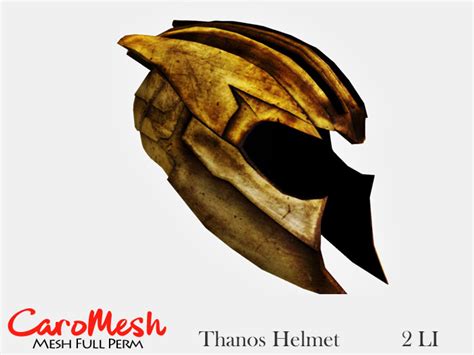 Second Life Marketplace - Caro Mesh Full Perm * Thanos Helmet -unpacker-