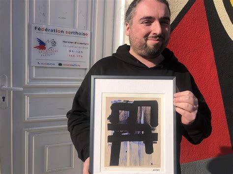 Sarthe Avec L Uvre De Soulages Mise En Jeu Pour Sa Tombola Le