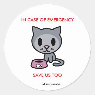 In Case Of Emergency Stickers | Zazzle