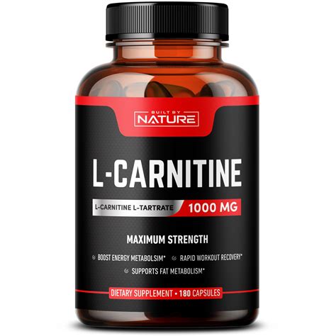 Built By Nature L Carnitine 1000mg 180 Capsules Nepal Ubuy